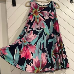 ❌DONATED❌ Gorgeous vibrant print boutique dress a-line style with POCKETS